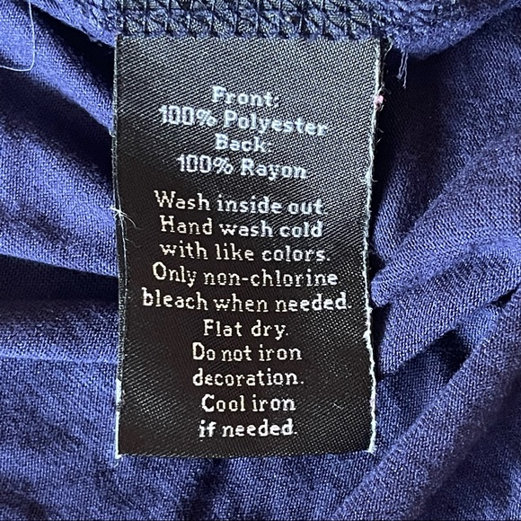 Rock & Republic Racerback Navy V Neck Tank Top with Studs Size Medium - Picture 5 of 5